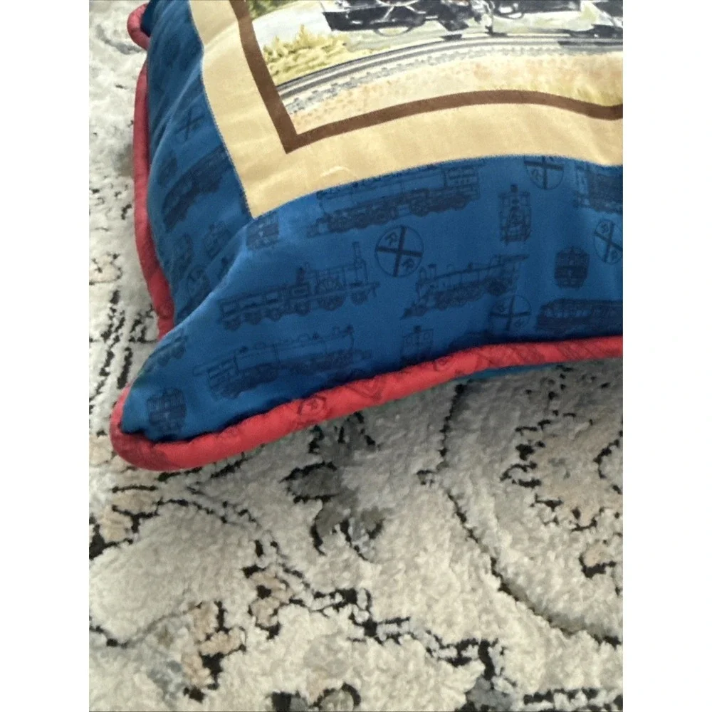 Vintage Handmade Atchison, Topeka and Santa Fe Railway (AT&SF) Train Pillow 16